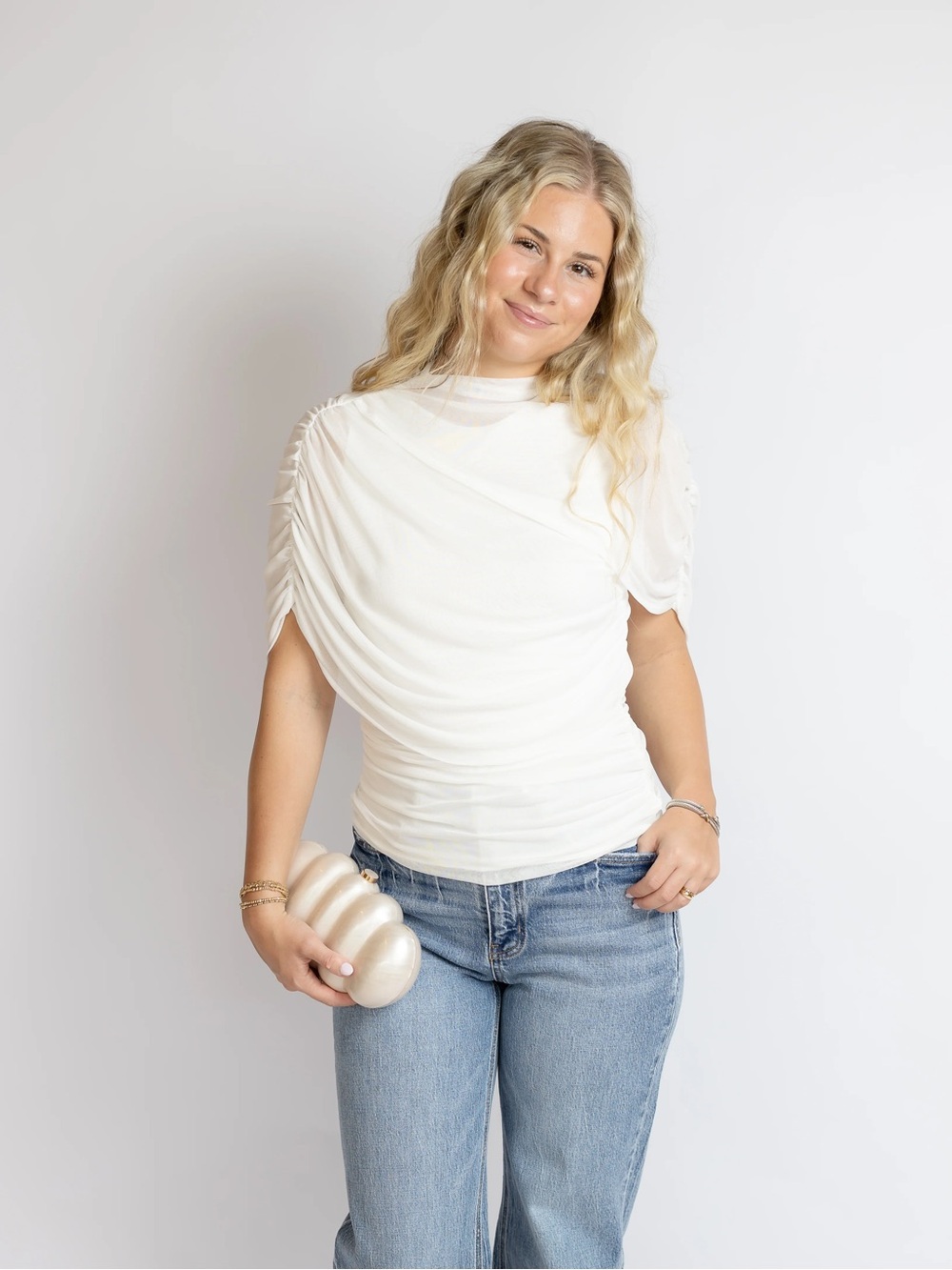 Fairytale Cape Ruched Top